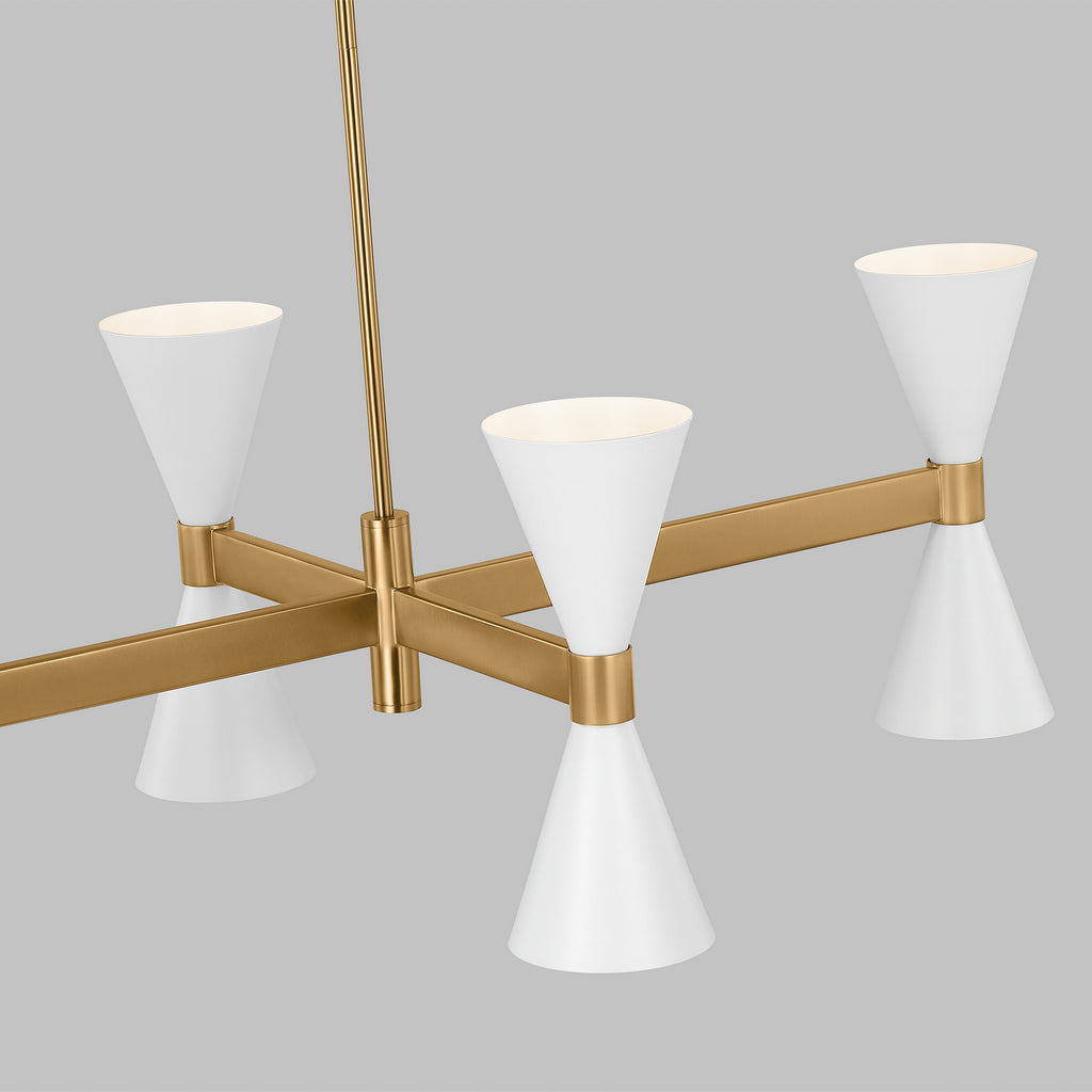 AEC1068MWT Albertine 8 Light Chandelier | Alternate Image