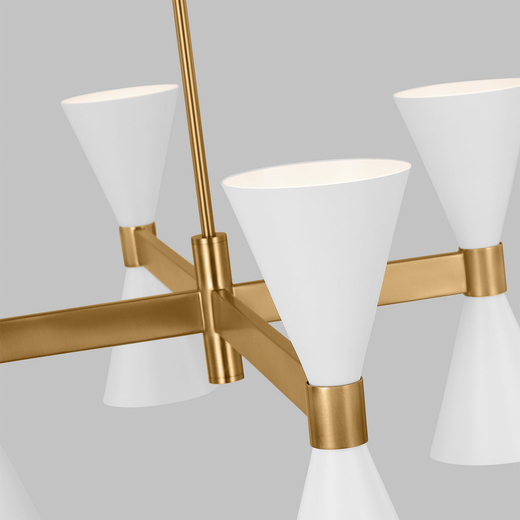 AEC1068MWT Albertine 8 Light Chandelier | Alternate Image