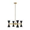 AEC1078MBK Albertine 8 Light Chandelier | Main Image