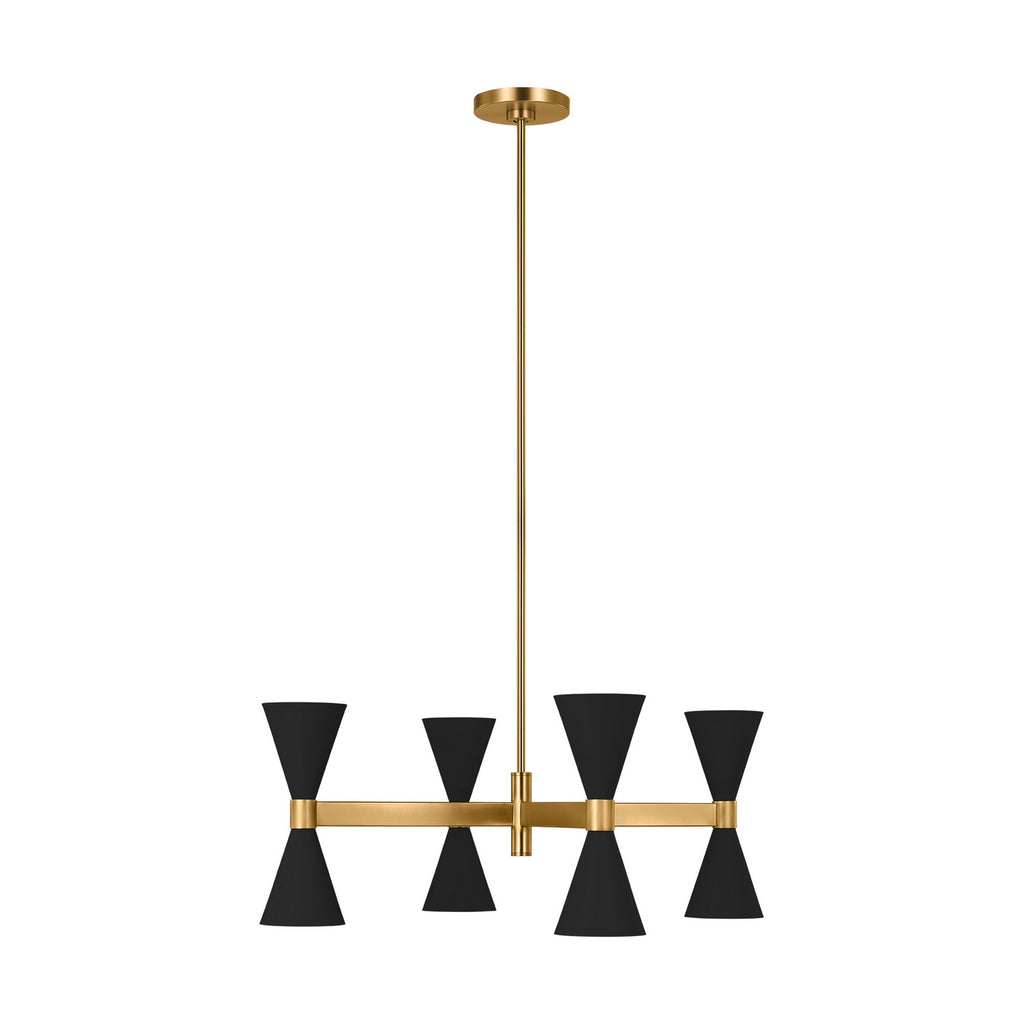AEC1078MBK Albertine 8 Light Chandelier | Main Image