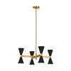AEC1078MBK Albertine 8 Light Chandelier | Alternate Image