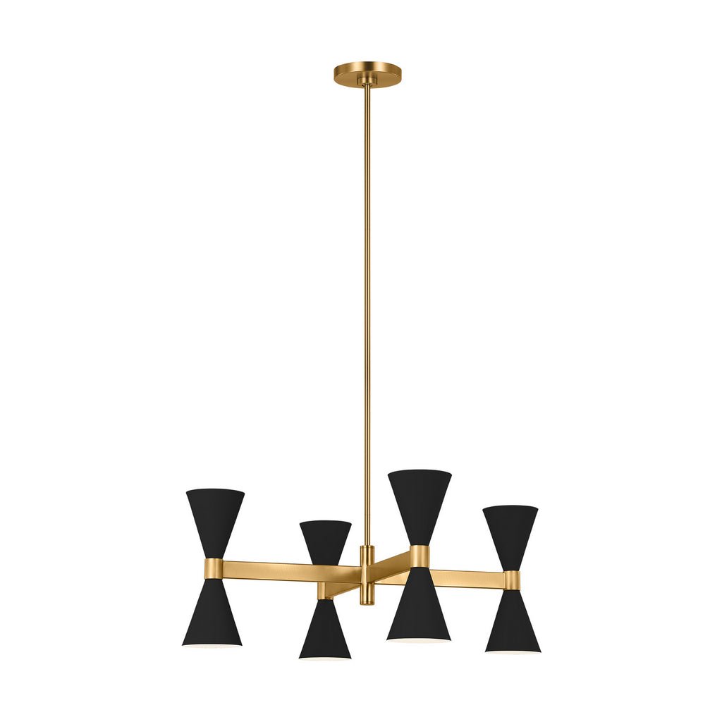 AEC1078MBK Albertine 8 Light Chandelier | Alternate Image