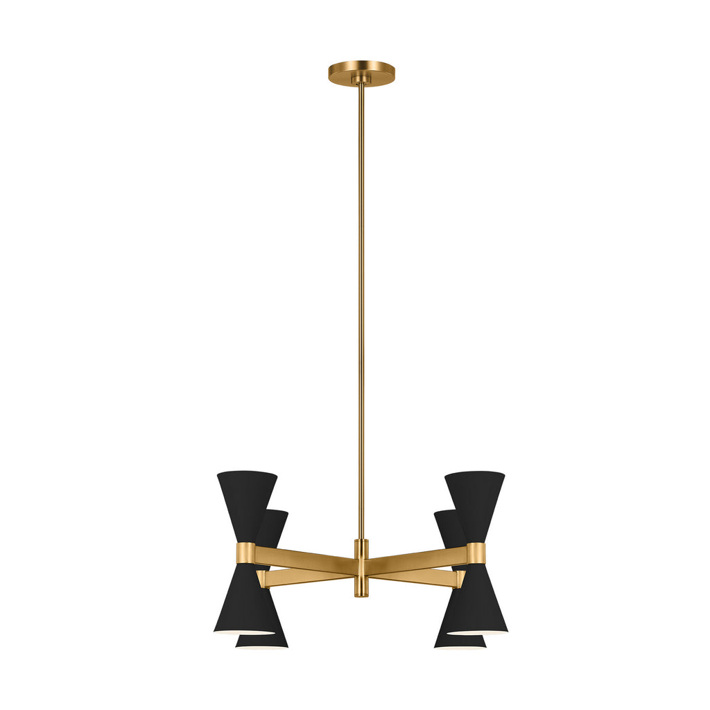 AEC1078MBK Albertine 8 Light Chandelier | Alternate Image