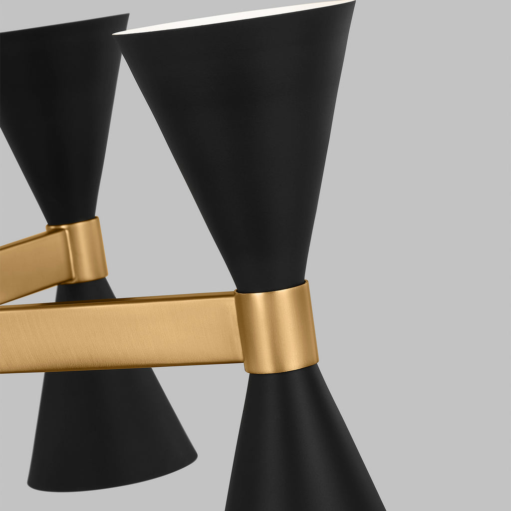 AEC1078MBK Albertine 8 Light Chandelier | Alternate Image