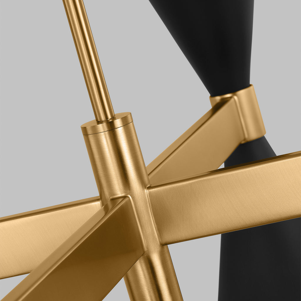 AEC1078MBK Albertine 8 Light Chandelier | Alternate Image