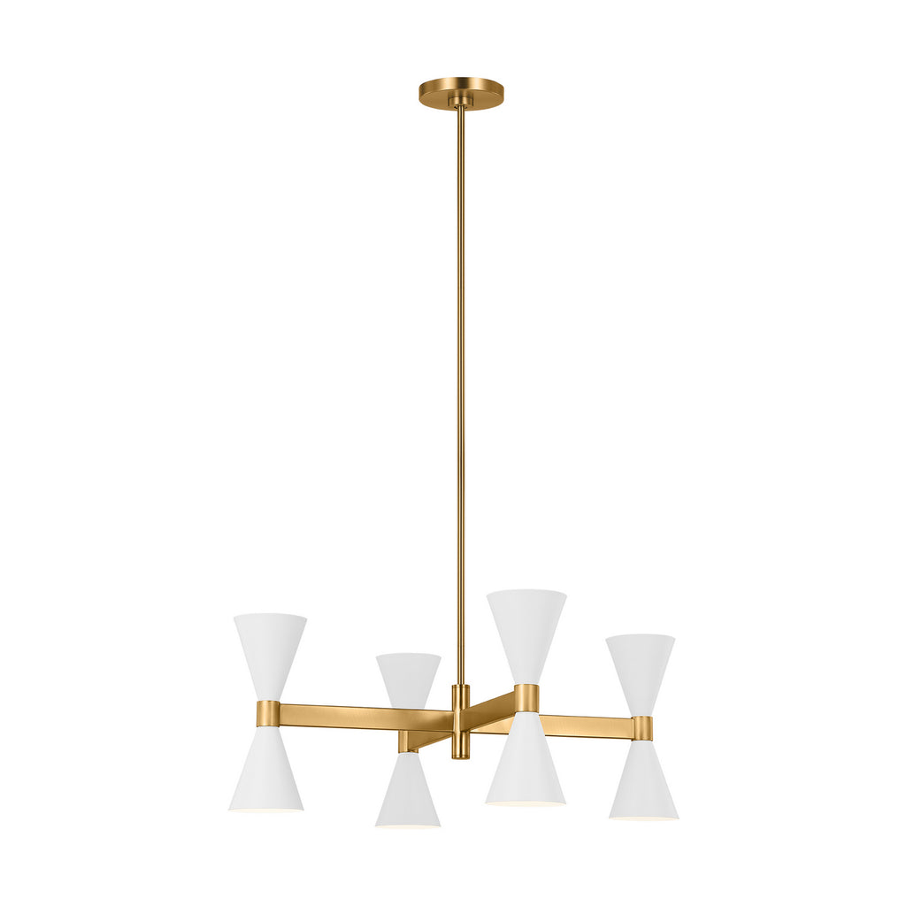 AEC1078MWT Albertine 8 Light Chandelier | Alternate Image