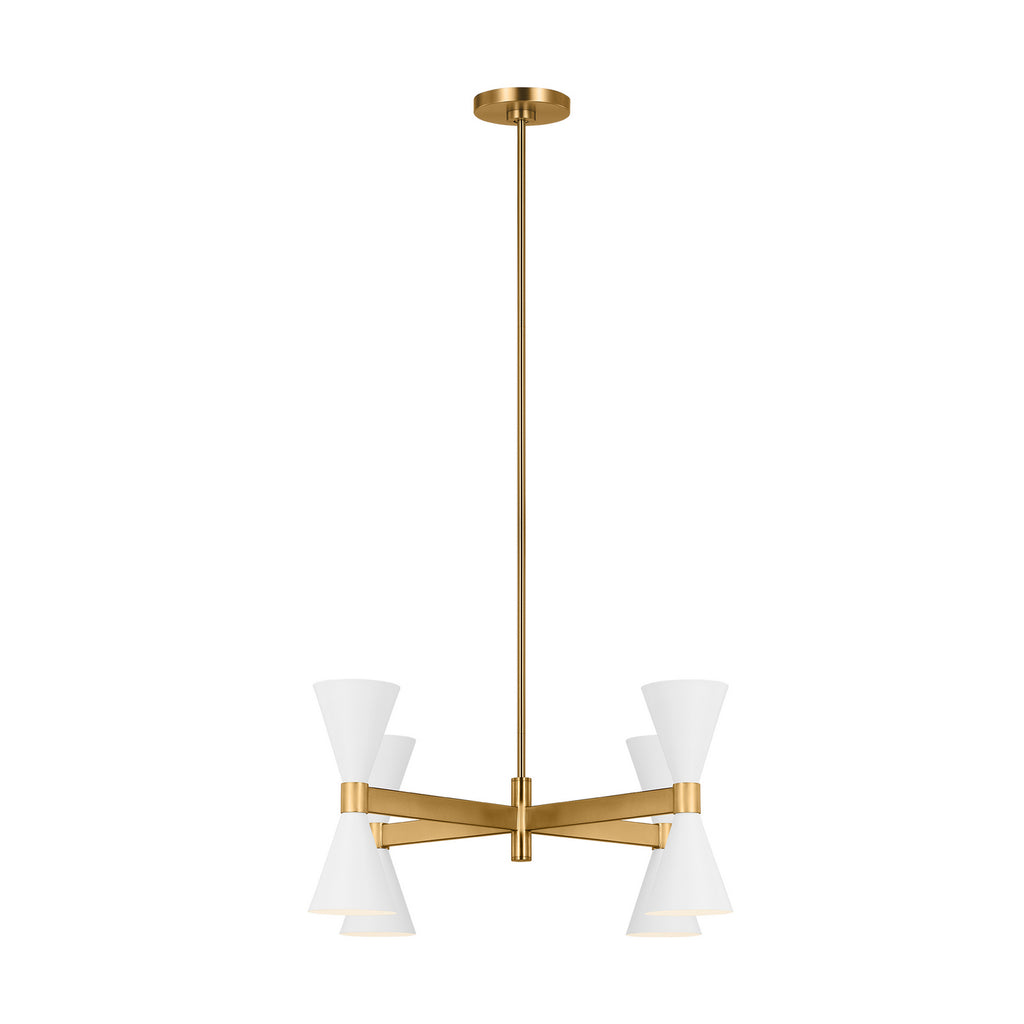 AEC1078MWT Albertine 8 Light Chandelier | Alternate Image
