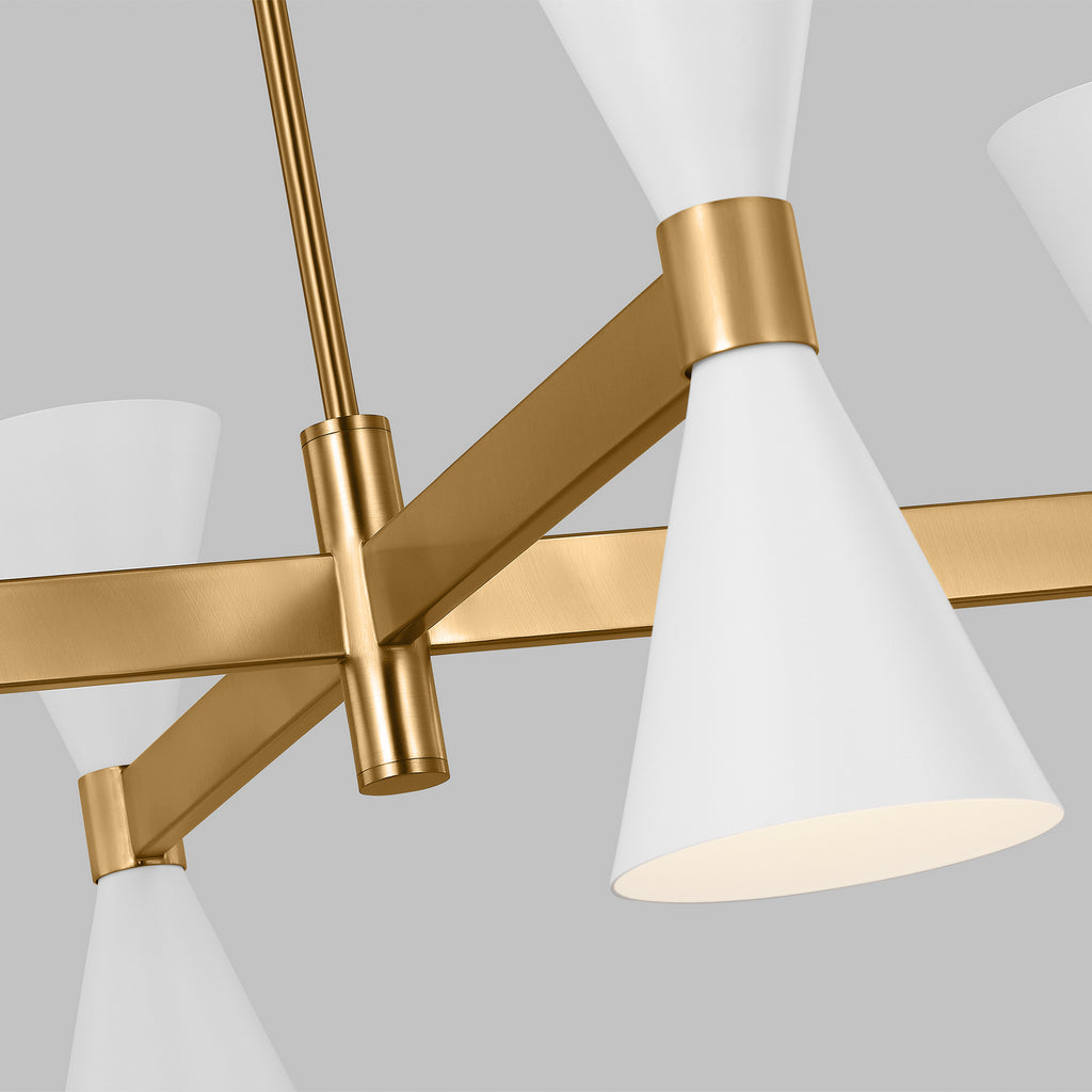 AEC1078MWT Albertine 8 Light Chandelier | Alternate Image