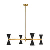 AEC1088MBK Albertine 8 Light Chandelier | Main Image