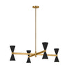 AEC1088MBK Albertine 8 Light Chandelier | Alternate Image