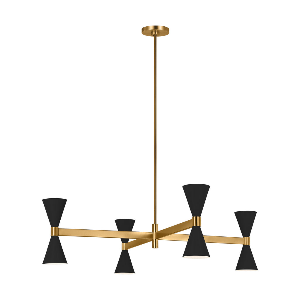 AEC1088MBK Albertine 8 Light Chandelier | Alternate Image