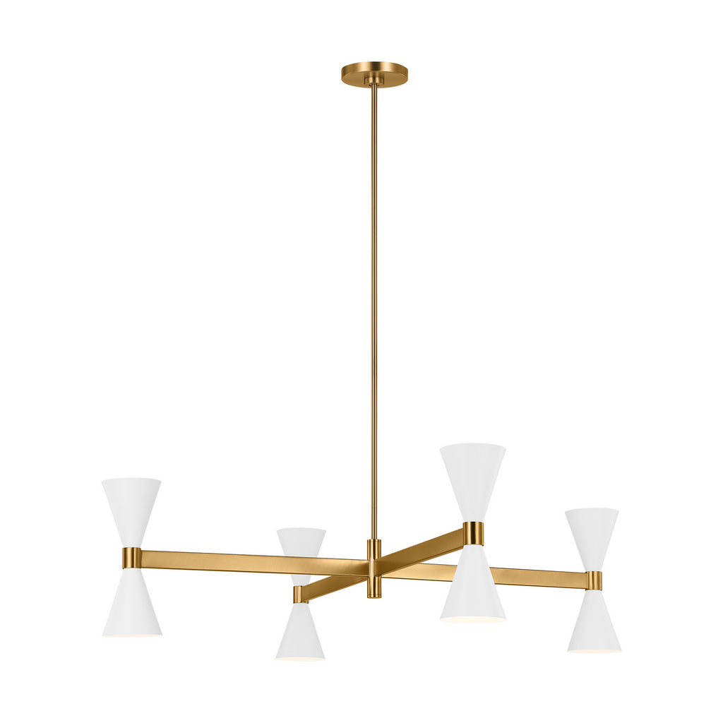 AEC1088MWT Albertine 8 Light Chandelier | Alternate Image