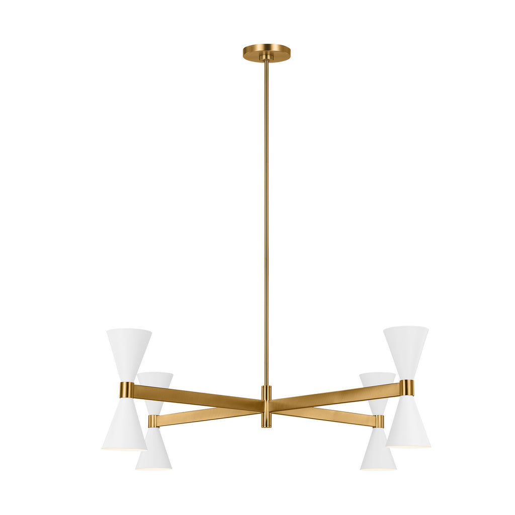 AEC1088MWT Albertine 8 Light Chandelier | Alternate Image