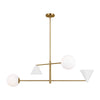 AEC1094MWTBBS Cosmo 4 Light Chandelier | Main Image
