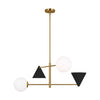 AEC1104MBKBBS Cosmo 4 Light Chandelier | Main Image