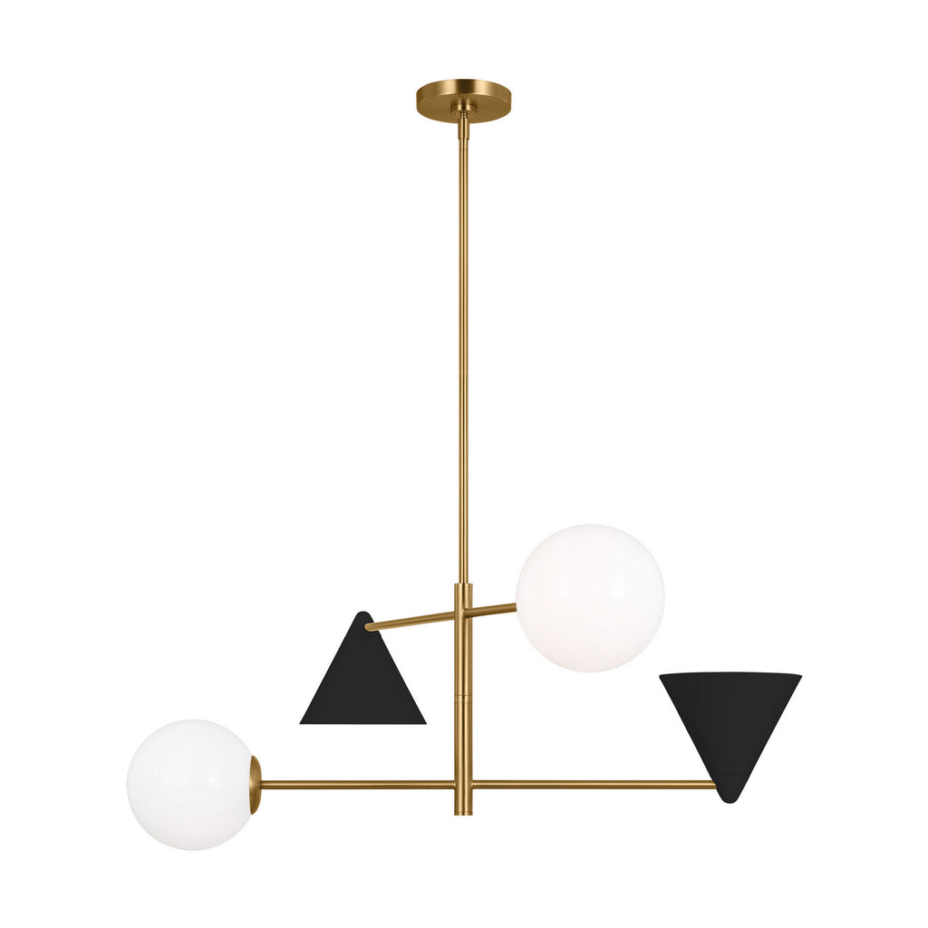 AEC1104MBKBBS Cosmo 4 Light Chandelier | Main Image