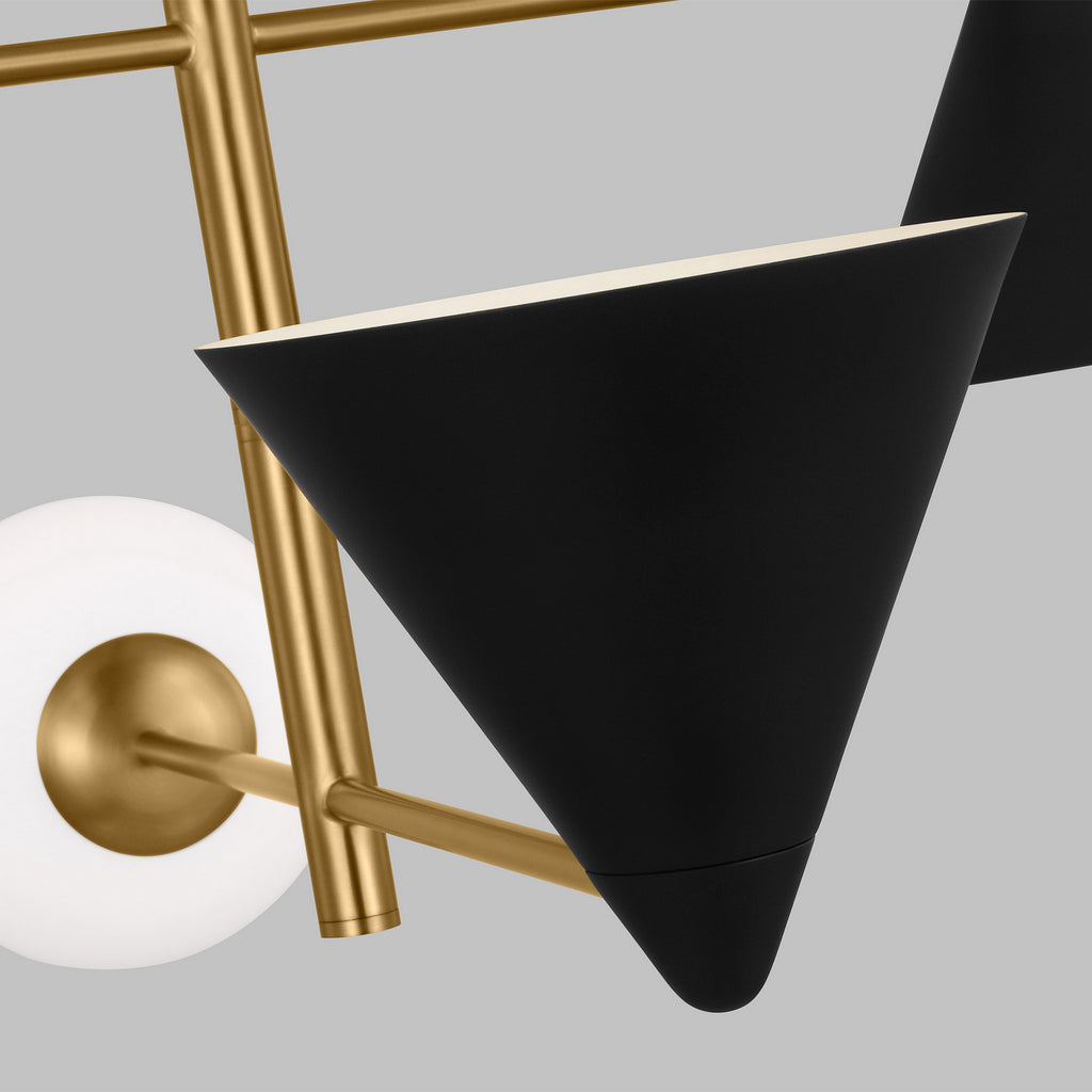 AEC1104MBKBBS Cosmo 4 Light Chandelier | Alternate Image
