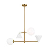 AEC1104MWTBBS Cosmo 4 Light Chandelier | Main Image
