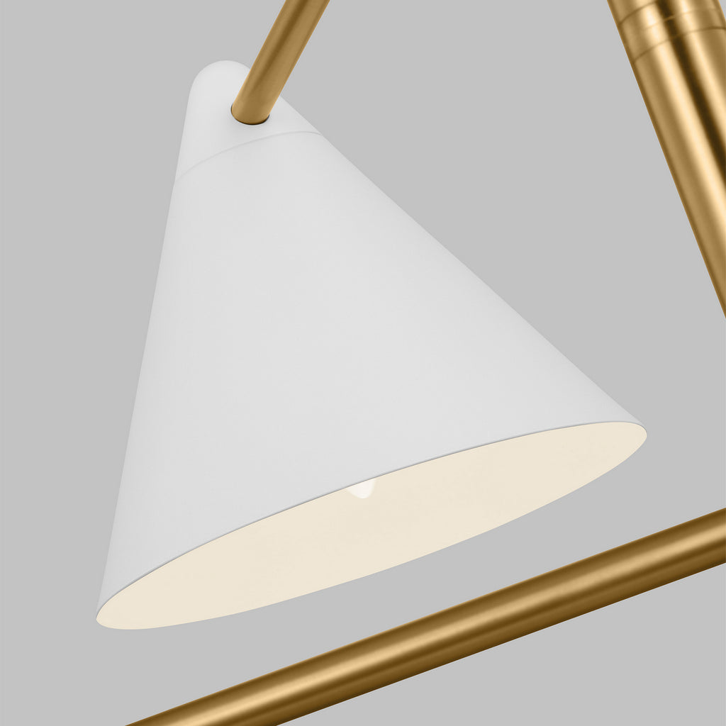 AEC1104MWTBBS Cosmo 4 Light Chandelier | Alternate Image
