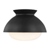 AEF1001MBK Lucerne 1 Light Semi Flush | Main Image