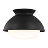 AEF1001MBK Lucerne 1 Light Semi Flush | Alternate Image