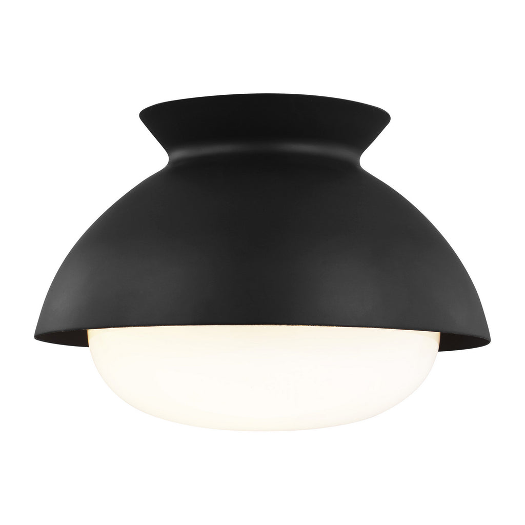AEF1001MBK Lucerne 1 Light Semi Flush | Alternate Image