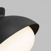 AEF1001MBK Lucerne 1 Light Semi Flush | Alternate Image