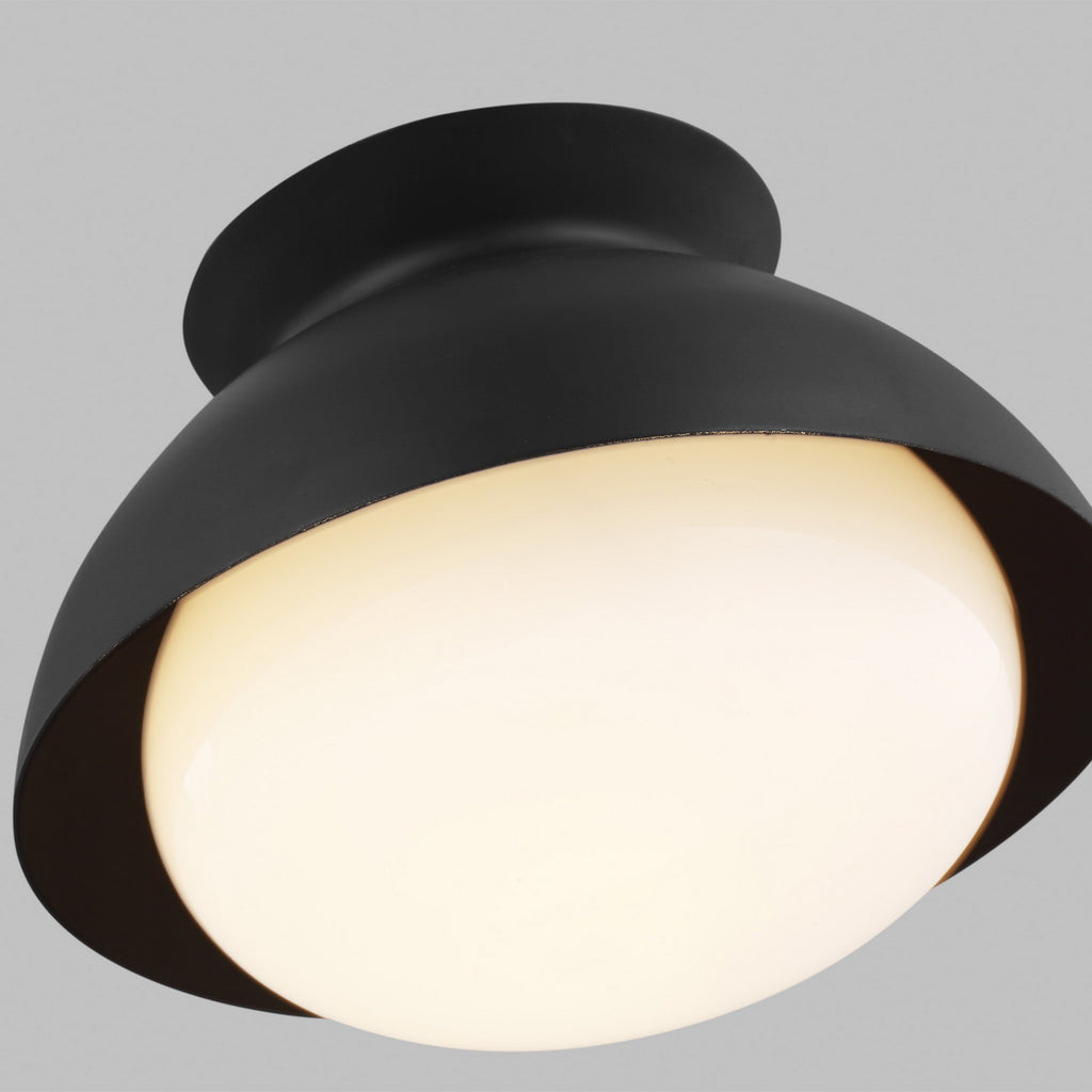 AEF1001MBK Lucerne 1 Light Semi Flush | Alternate Image