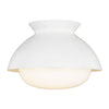 AEF1001MWT Lucerne 1 Light Semi Flush | Alternate Image