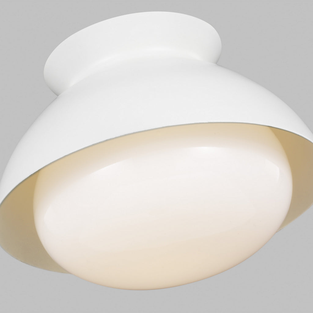 AEF1001MWT Lucerne 1 Light Semi Flush | Alternate Image