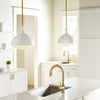 AEP1011BBSMWT Lucerne 1 Light Pendant | Lifestyle Image