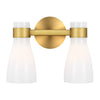 AEV1002BBSMG Moritz 2 Light Bathroom Vanity | Main Image