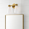 AEV1002BBSMG Moritz 2 Light Bathroom Vanity | Alternate Image