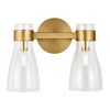 AEV1002BBS Moritz 2 Light Bathroom Vanity | Main Image
