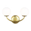 AEV1012BBS Galassia 2 Light Bathroom Vanity | Main Image