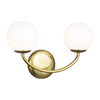 AEV1012BBS Galassia 2 Light Bathroom Vanity | Alternate Image
