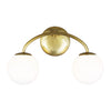 AEV1012BBS Galassia 2 Light Bathroom Vanity | Alternate Image