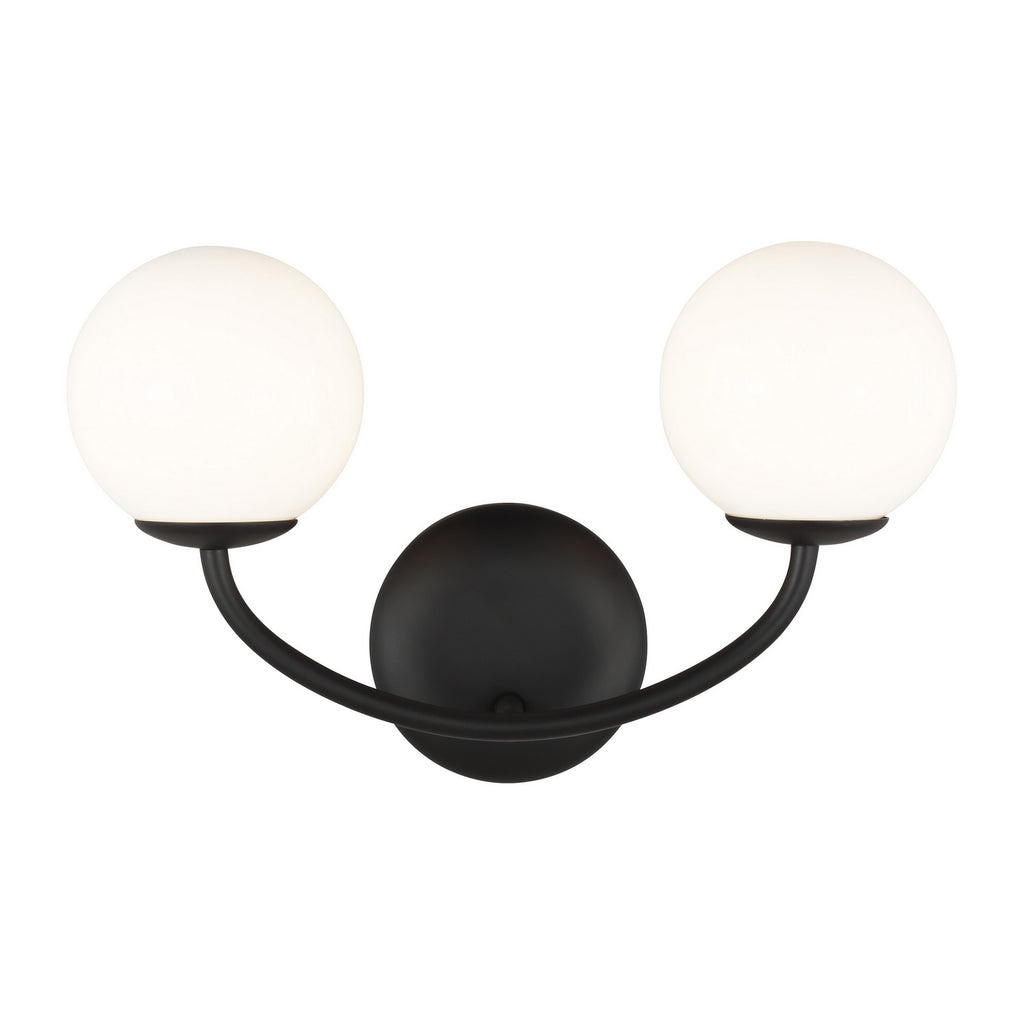 AEV1012MBK Galassia 2 Light Bathroom Vanity | Main Image