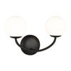 AEV1012MBK Galassia 2 Light Bathroom Vanity | Alternate Image