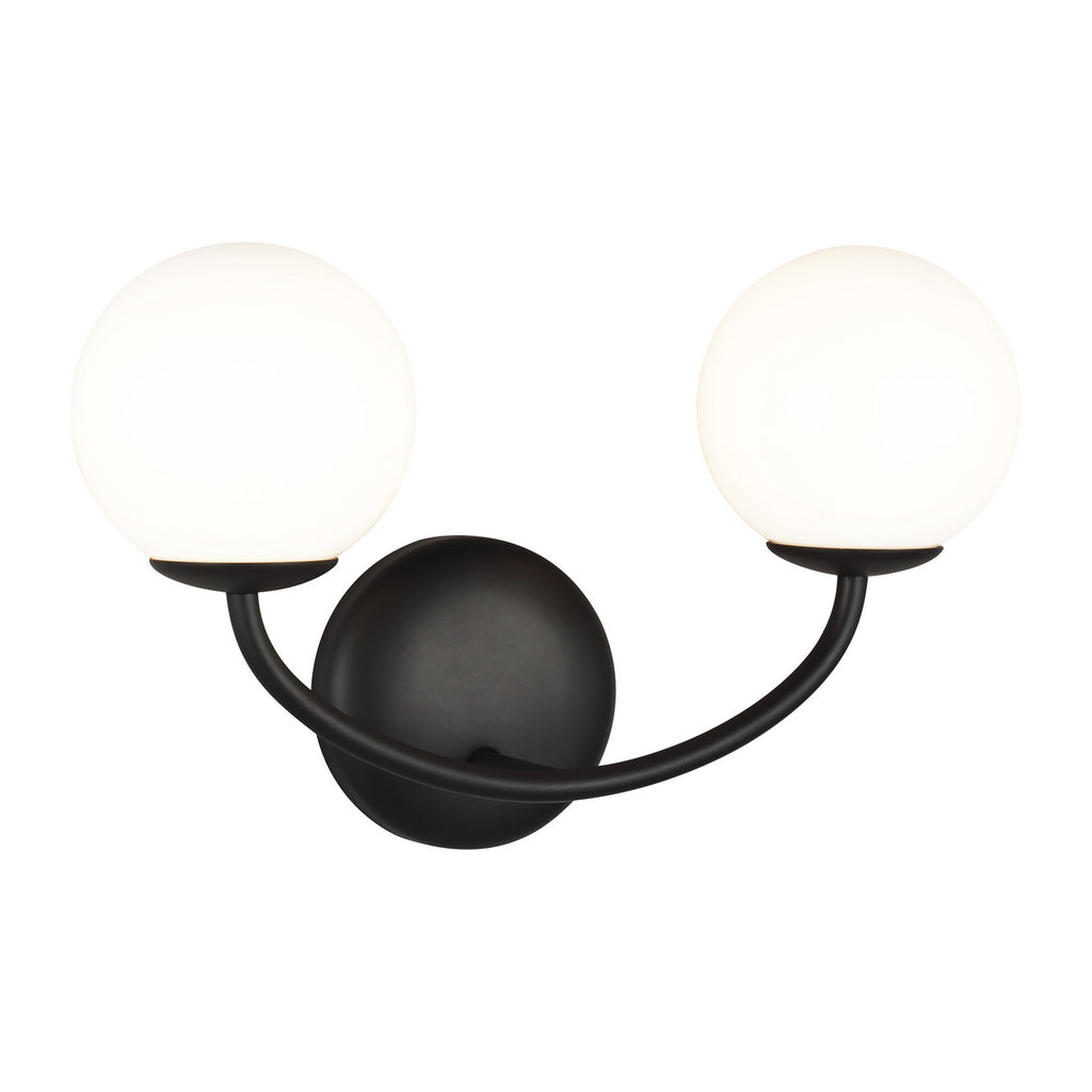 AEV1012MBK Galassia 2 Light Bathroom Vanity | Alternate Image