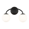 AEV1012MBK Galassia 2 Light Bathroom Vanity | Alternate Image