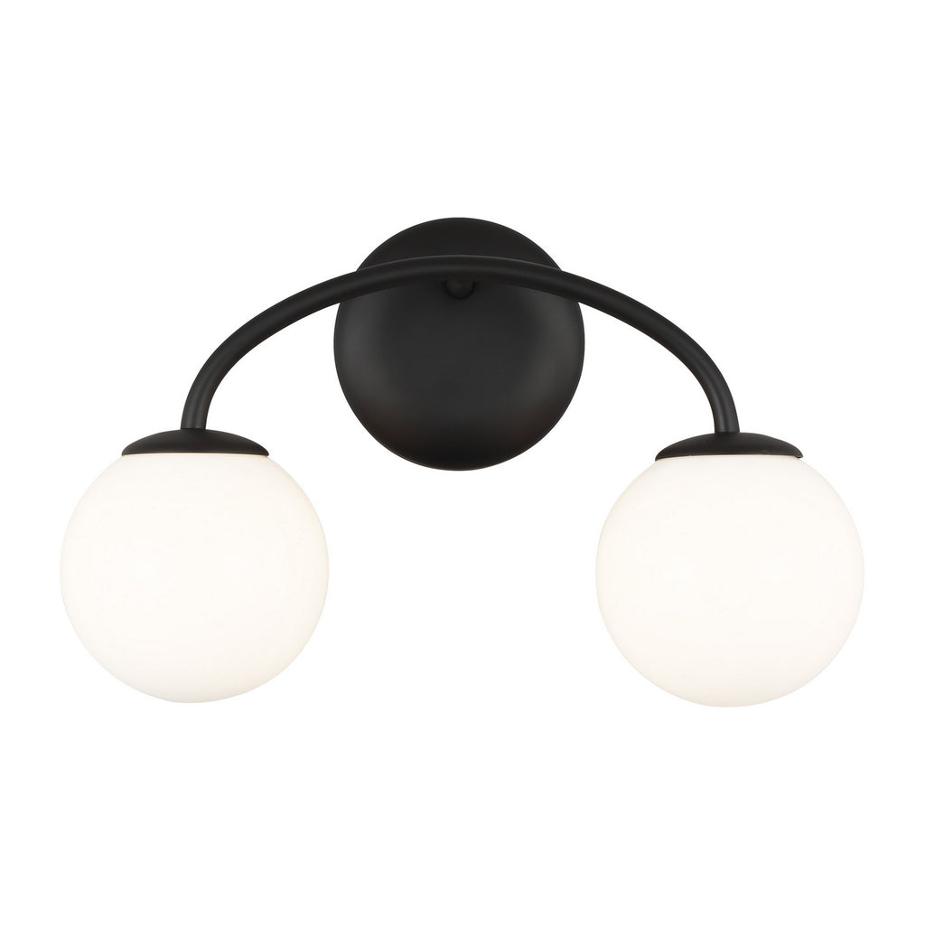 AEV1012MBK Galassia 2 Light Bathroom Vanity | Alternate Image