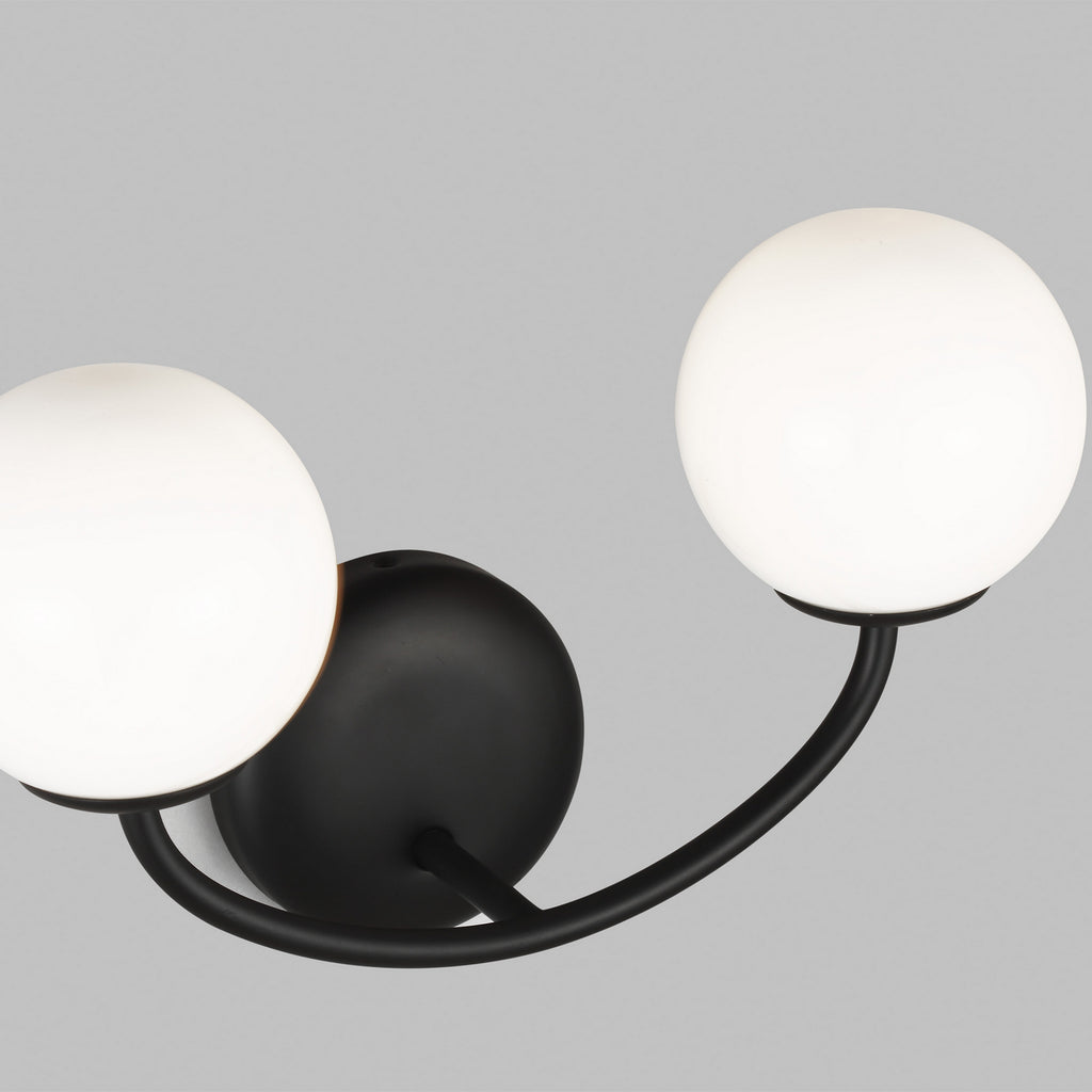 AEV1012MBK Galassia 2 Light Bathroom Vanity | Alternate Image