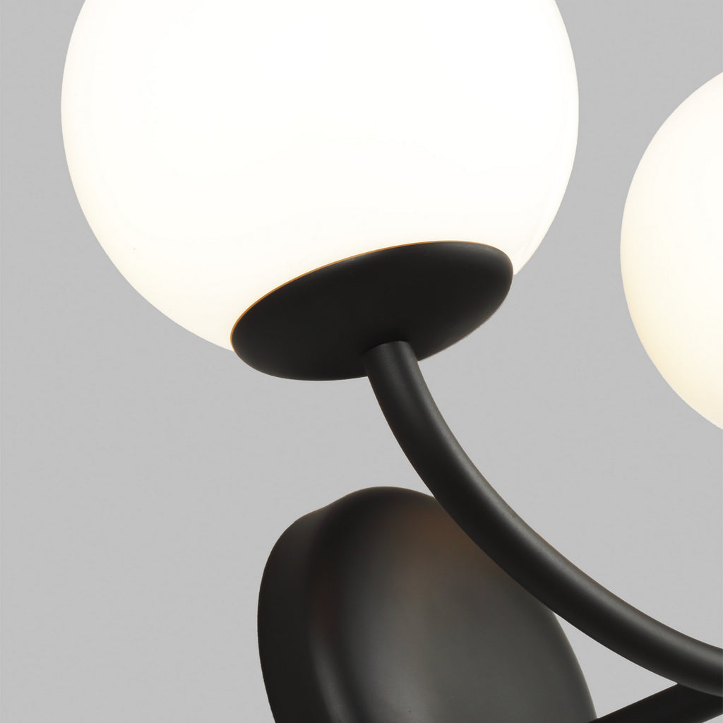 AEV1012MBK Galassia 2 Light Bathroom Vanity | Alternate Image