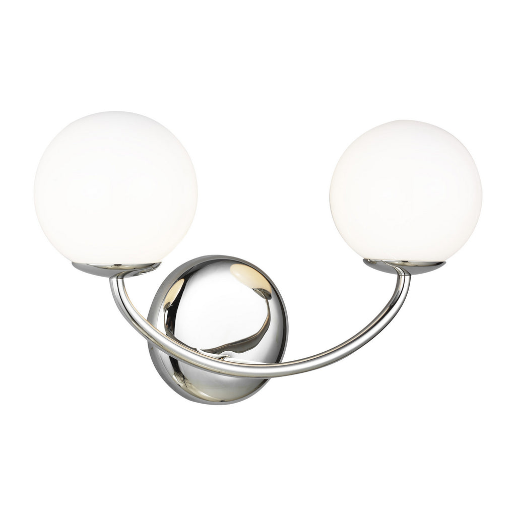 AEV1012PN Galassia 2 Light Bathroom Vanity | Alternate Image