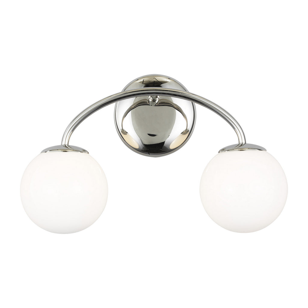 AEV1012PN Galassia 2 Light Bathroom Vanity | Alternate Image