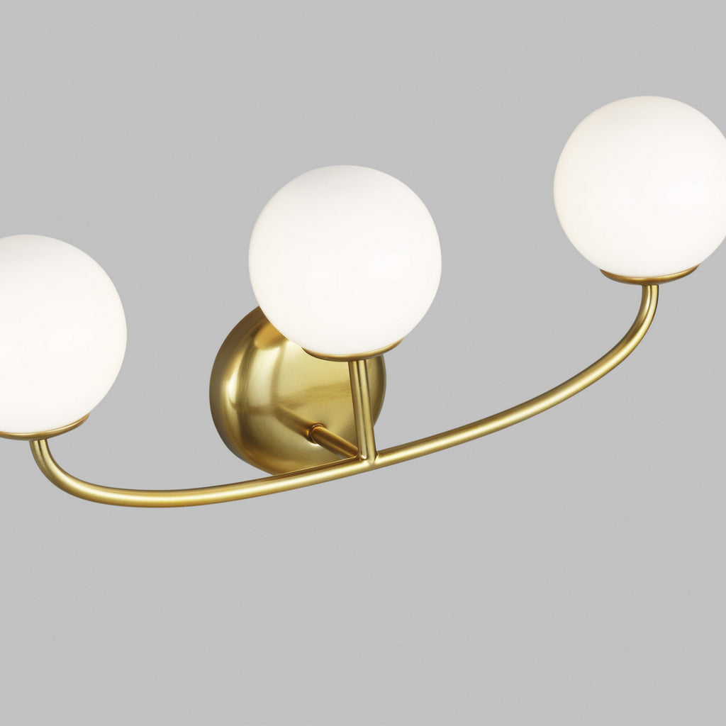 AEV1013BBS Galassia 3 Light Bathroom Vanity | Alternate Image