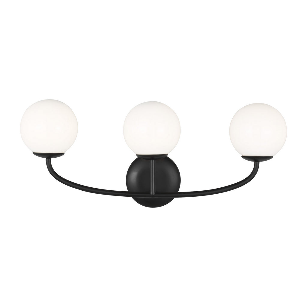 AEV1013MBK Galassia 3 Light Bathroom Vanity | Main Image