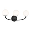 AEV1013MBK Galassia 3 Light Bathroom Vanity | Alternate Image