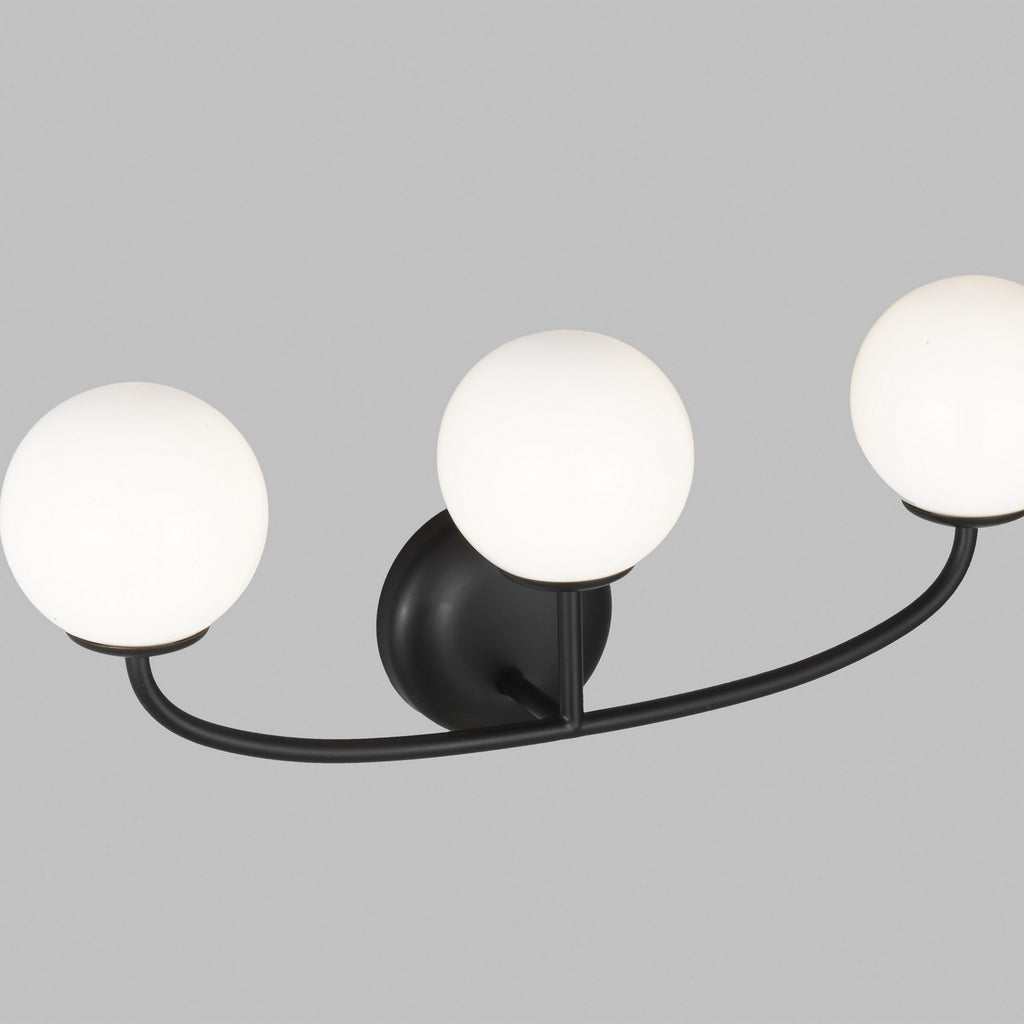 AEV1013MBK Galassia 3 Light Bathroom Vanity | Alternate Image